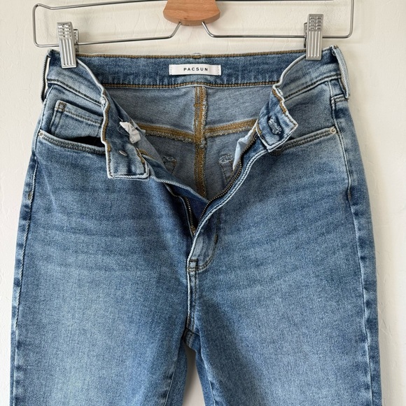 PacSun Classic Light Wash Super High Rise Jegging Skinny Jean Size 27 - Picture 4 of 8